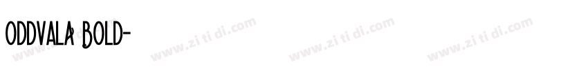 OddvalA Bold字体转换